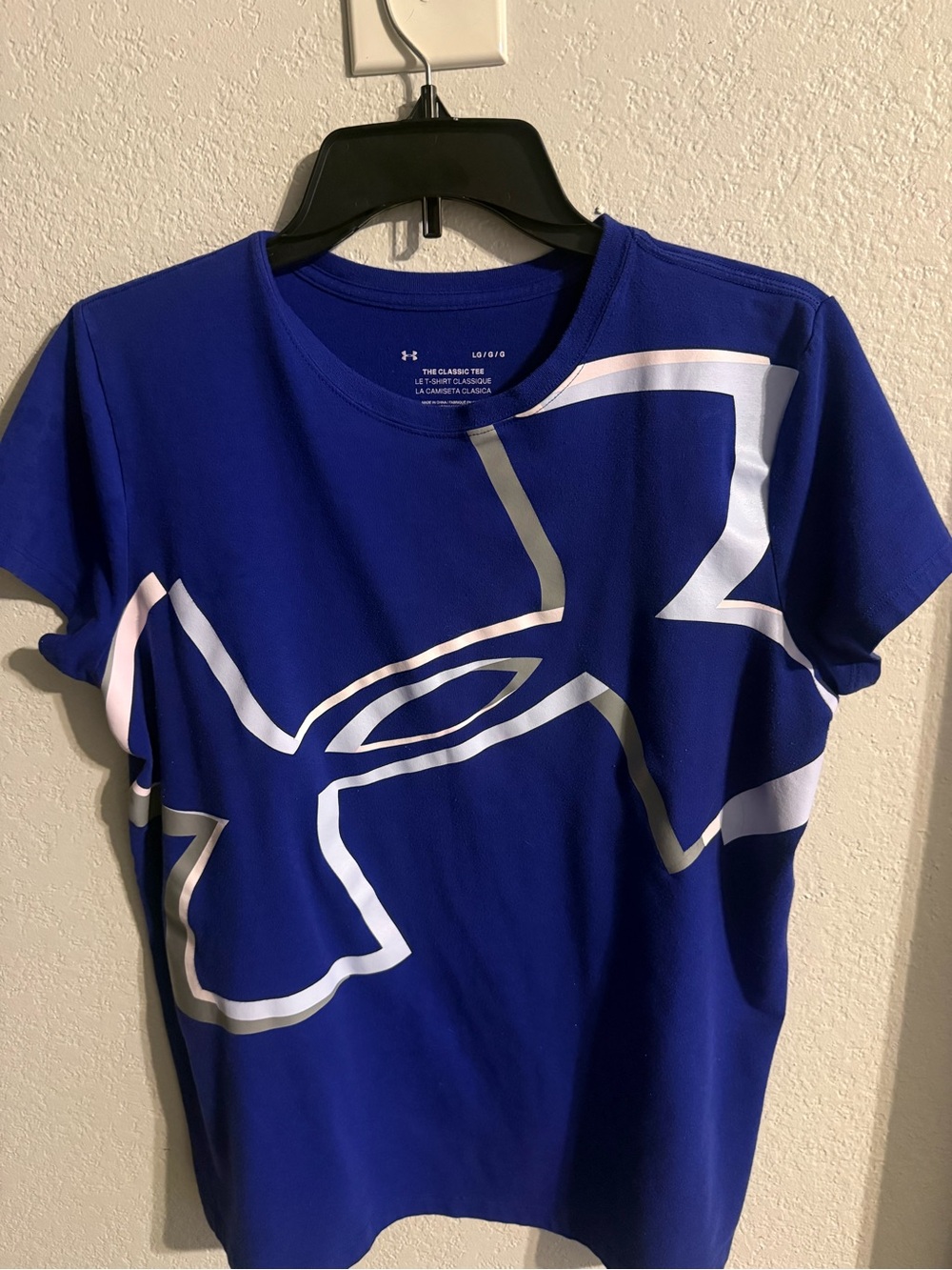 Under Armour Menās Royal Blue Logo Performance T-Shirt